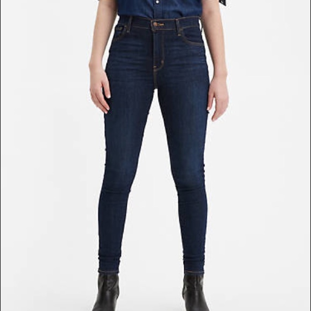 Levi's 720 High Rise Super Skinny Raw Hem Jeans